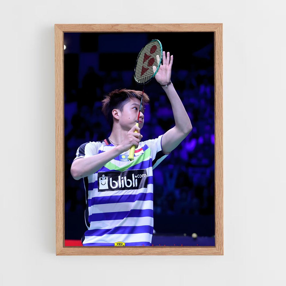 Poster Smash the Limits – affiche Badminton (vue 4)